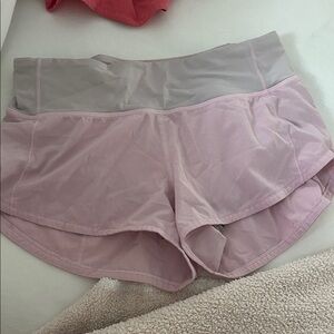lululemon athletica light Pink Athletic Shorts